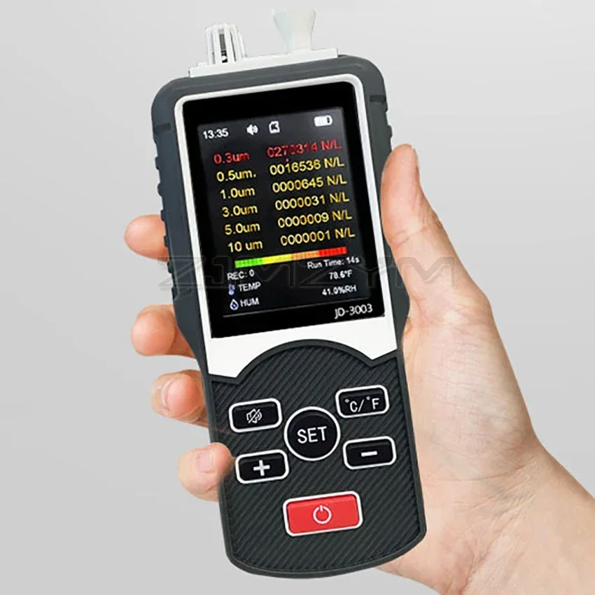 JD-3003 ฝุ่นอนุภาคเคาน์เตอร์ Particulate Matter Tester เคาน์เตอร์ Professional ฝุ่นอนุภาคคุณภาพสําหรับในร่มกลางแจ้ง