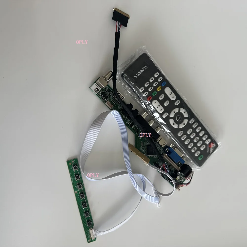 TV Controller board kit for B140XTT01.0 B140XW01 B140XW01 V9 AV VGA Audio LED Screen 1366x768 14