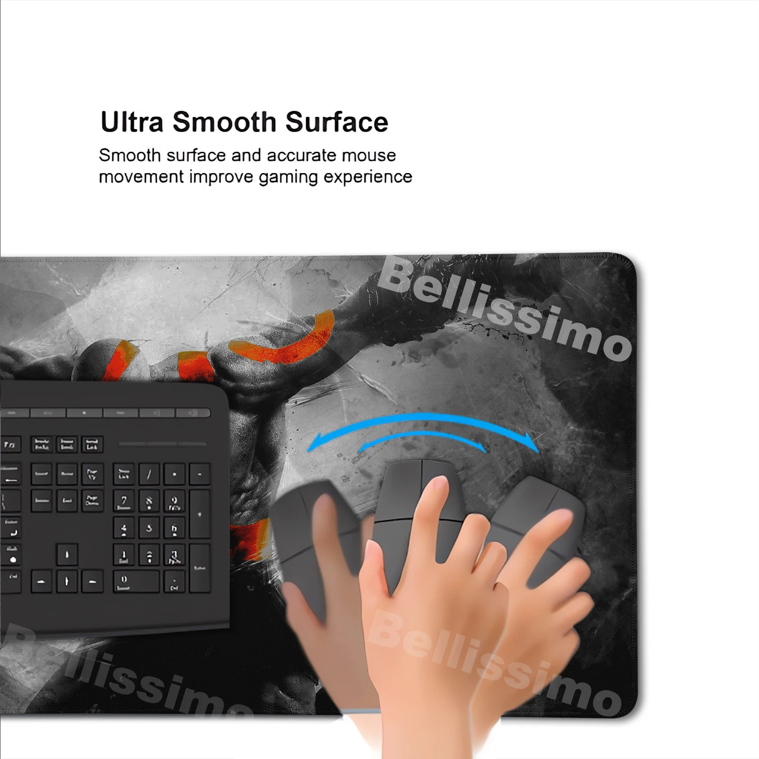 Xxl Mouse Pad God of War Desk Mat Gaming Accessories Keyboard Computer Mousepad Gamer Large Pc Cabinet Office Table Carpet Rug