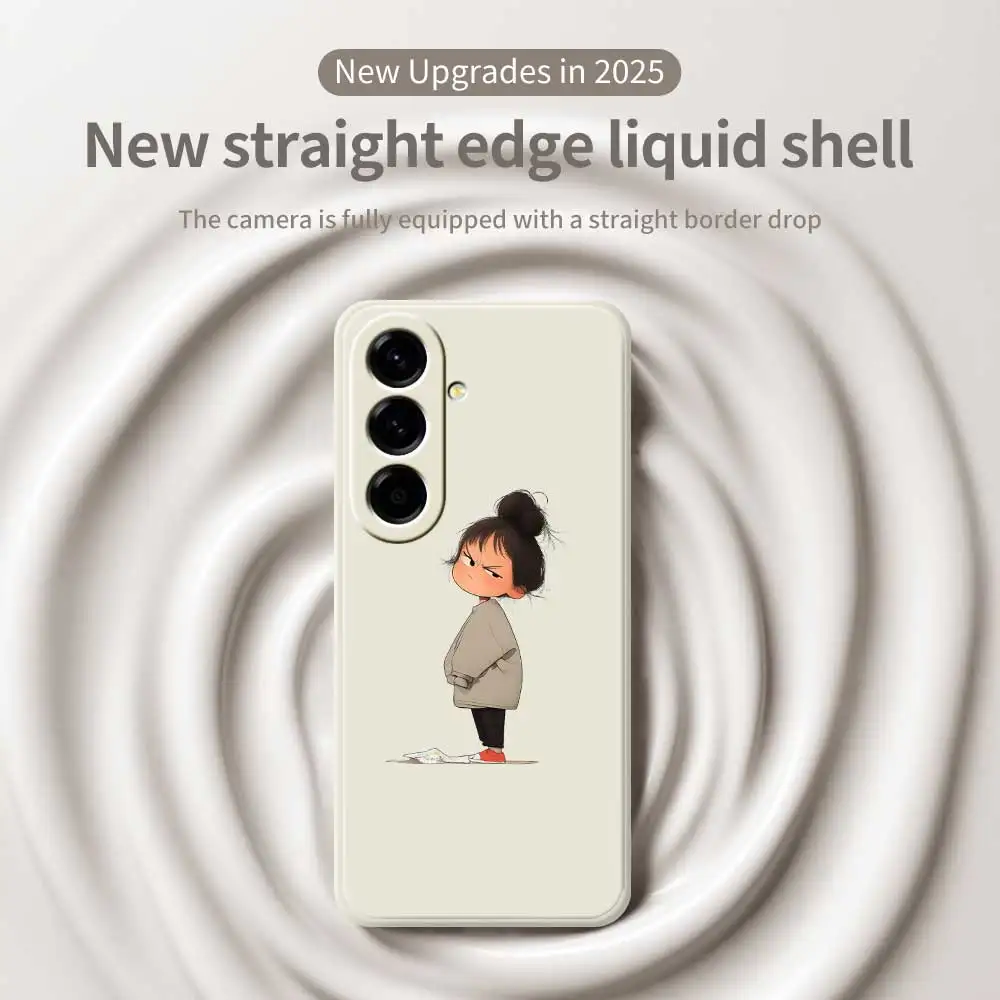 Funda de teléfono móvil con chica bonita para Samsung Galaxy S25 S24 S23 S22 S21 S20 Ultra Plus S10 Plus S24FE S23FE S22FE S21FE