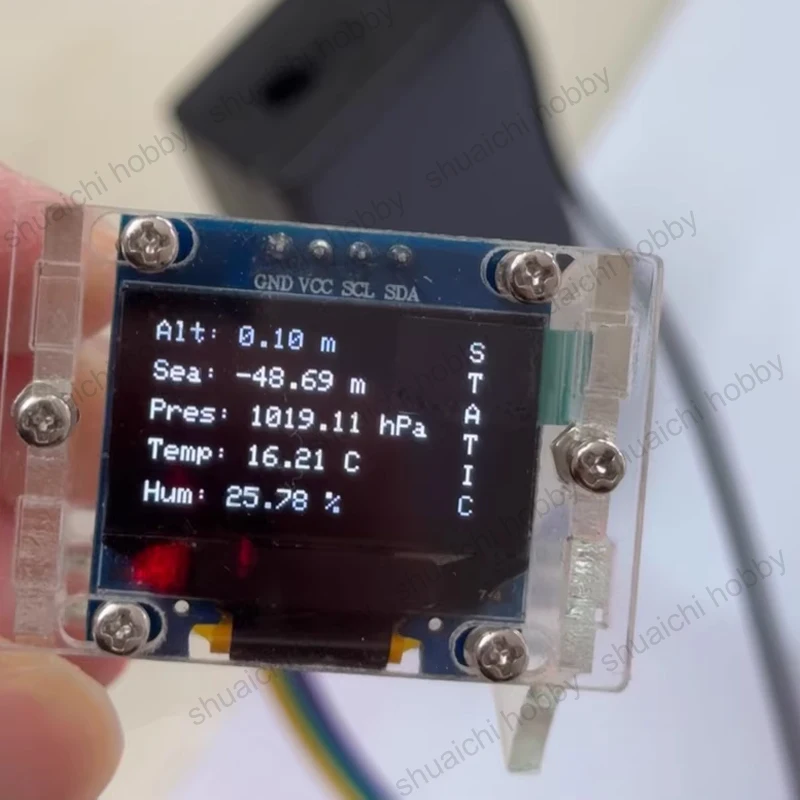 1 قطعة RC نموذج صاروخ مقياس الارتفاع/بارومتر ث الذكية الاستشعار الضغط/درجة الحرارة/رطوبة رصد في الوقت الحقيقي الارتفاع عرض نوع-C بالطاقة