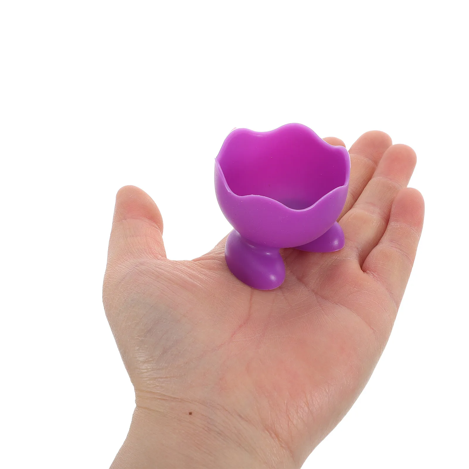 6Pcs Silicone Egg Cup Set Soft Non-Stick Boiled Egg Holder Stable Design Microwave Steamer Safe Reusable Kitchen Breakfast Tool