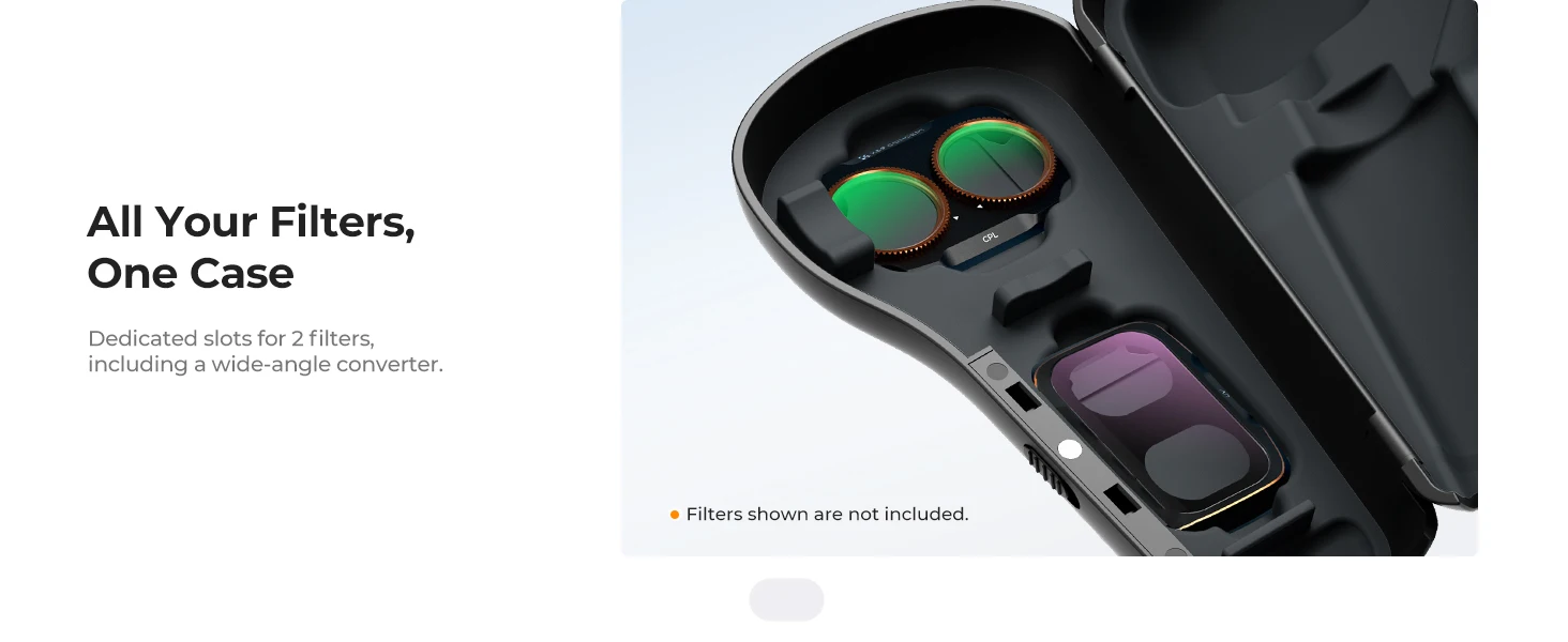 K&F Concept Hülle für DJI OSMO Pocket 4Pro Pocket 4P Hülle Action-Kamera Zubehör 2-teilige Filterhülle Schutzhülle – Detail 4
