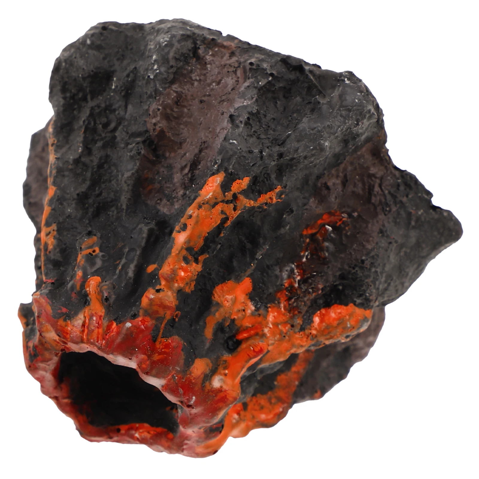 

Mini Simulated Volcano Decor Fish Tank Landscaping naments Resin Craft Decoration Aquarium Desk Accessory Safe Material Long