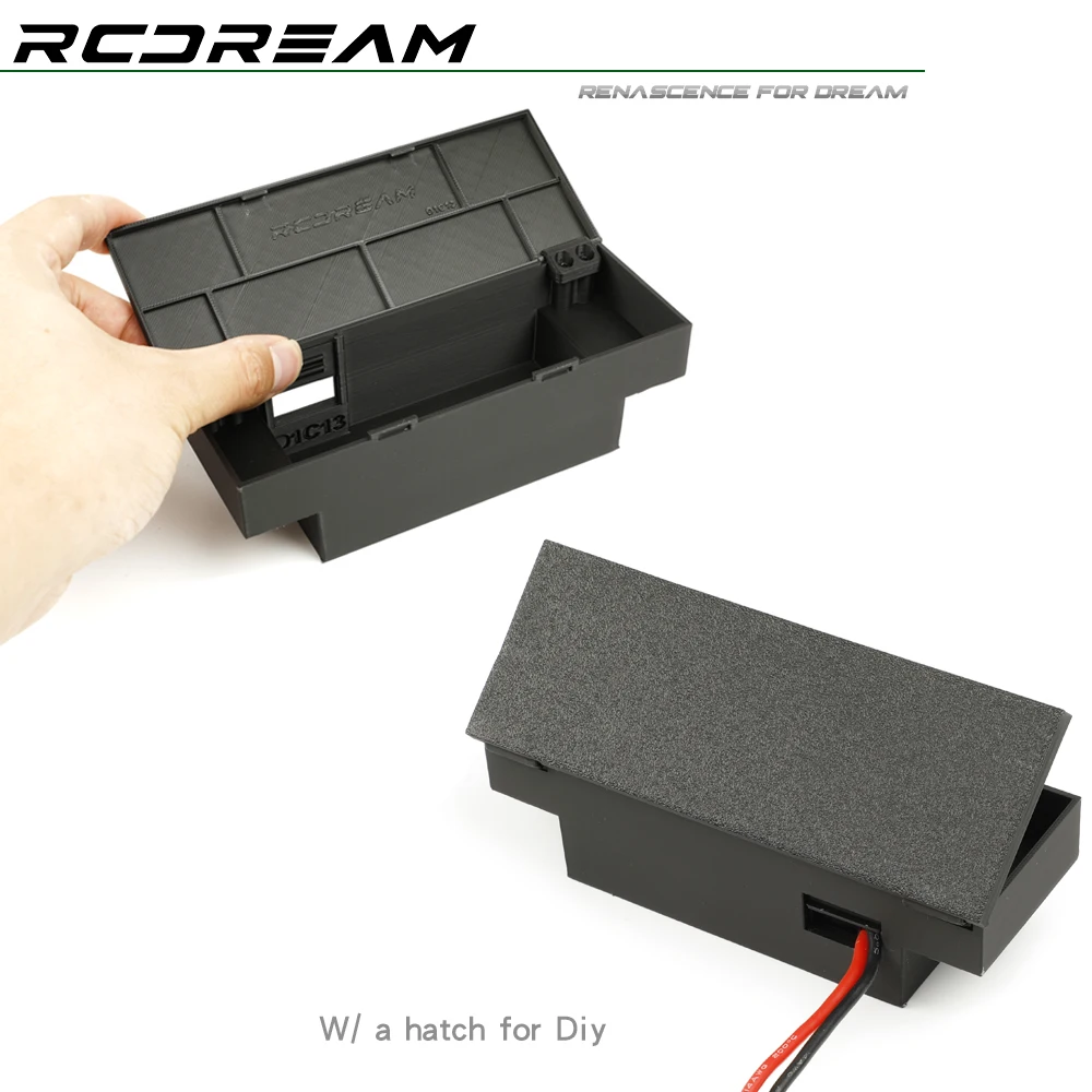 RCDream Simulation Battery Box Tool Box Roll Cage for 1/10 RC Crawler Car Wild-Defender RD110 2Door Pickup Truck Accessories