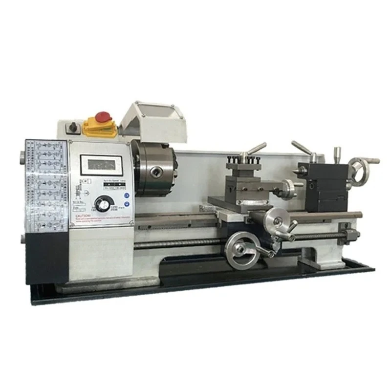 WM210 Mini Metal Lathe 38mm Spindle Hole 125mm Chuck Engraving Cutting MachineTool Optional 1100W 400 600 800mm Brushless Motor