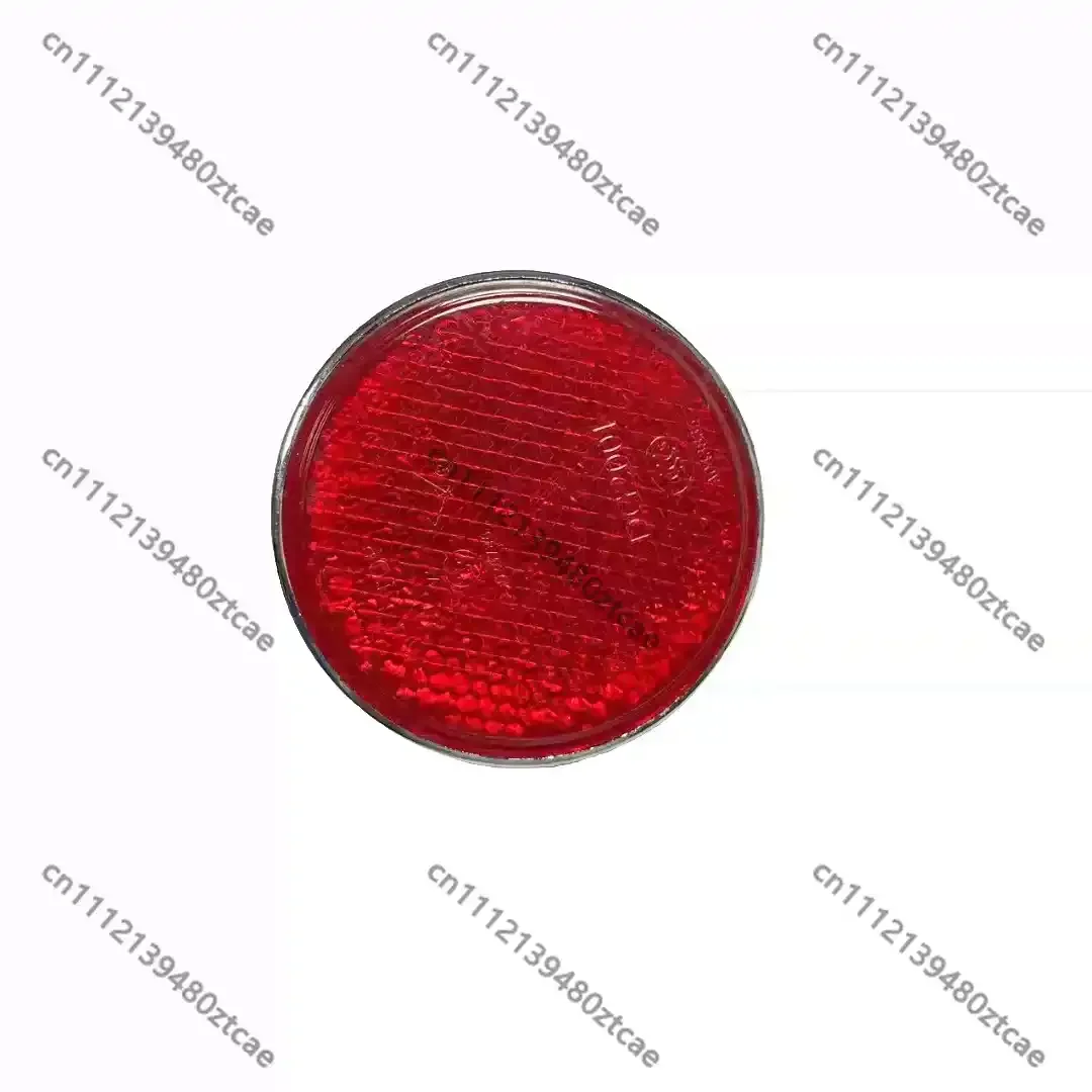 Réflecteur de pare-chocs arrière rond sans ampoule, plaque réfléchissante anti-collision, diamètre 84 mm, pour camions d'ingénierie, bus, autocars