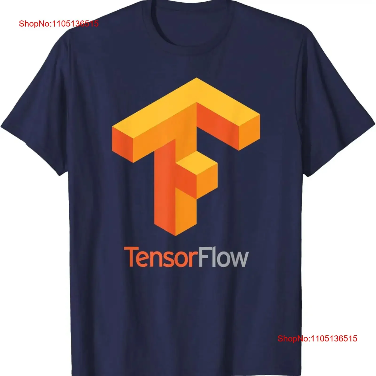 TensorFlow Artificial Intelligence AI Software Library T Shirt  vintage Washed homme Top For Everyday Wear Versatile Unisex