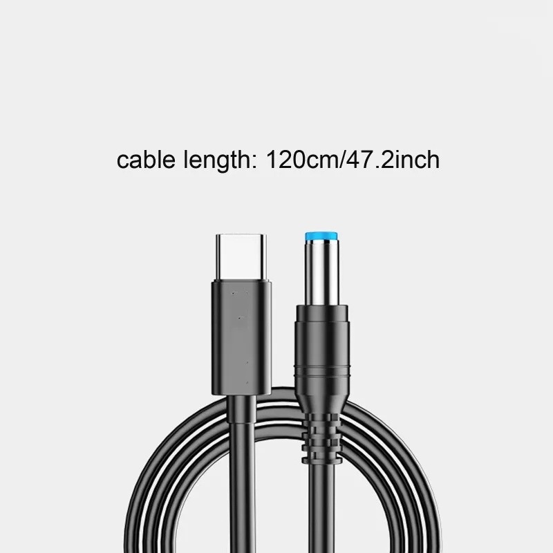 USB C Type C PD to 9V 12V 15V 20V 5.5x2.5mm Power Supply Cable for Wireless Router Laptop LED Strip Speaker CCTV Camera