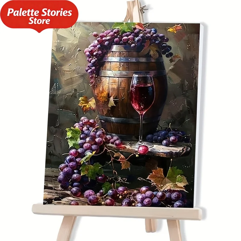 

Набор для рисования по номерам для взрослых начинающих, 1 шт. – Подарок для творчества, включает акриловые краски, холст, 3 кисти и инструкцию.