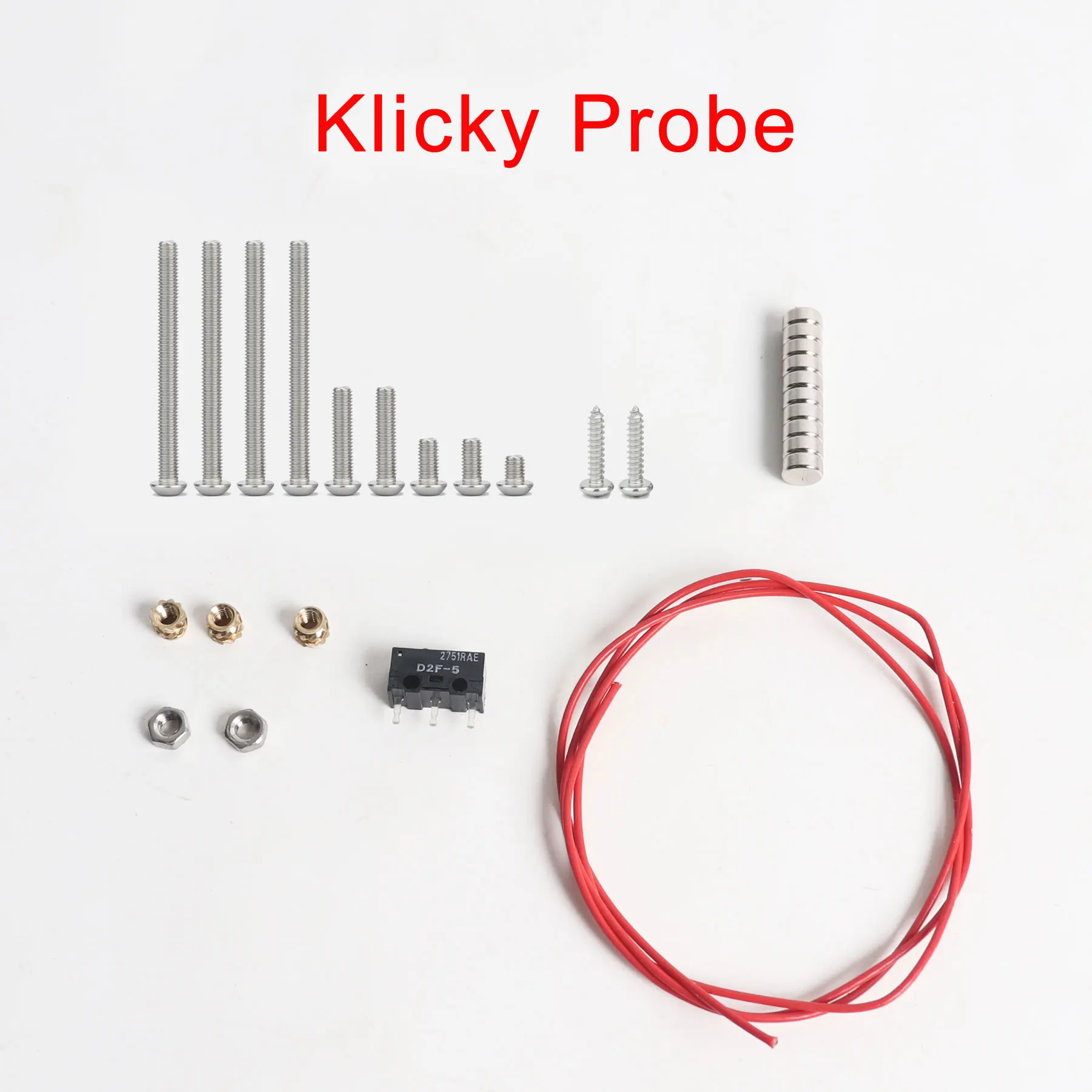 Blurolls Klicky Probe for VORON 2.4 Trident VORON 0.2 V0.2 Voron0.1 Voron2.4 3D Printer D2F-5 Endstop