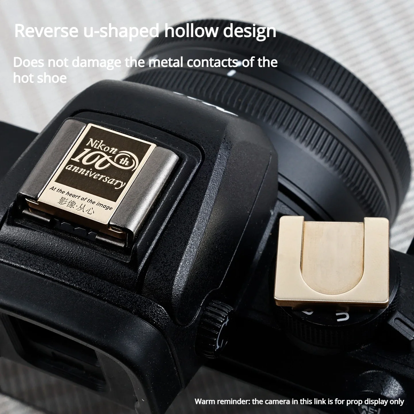 كاميرا الحذاء الساخن غطاء لنيكون Z8 D850 سوني A7C2 فوجي XT50 X100V لوميكس أوليمبوس كانون R6 كاميرا زخرفة المعادن غطاء الحذاء البارد