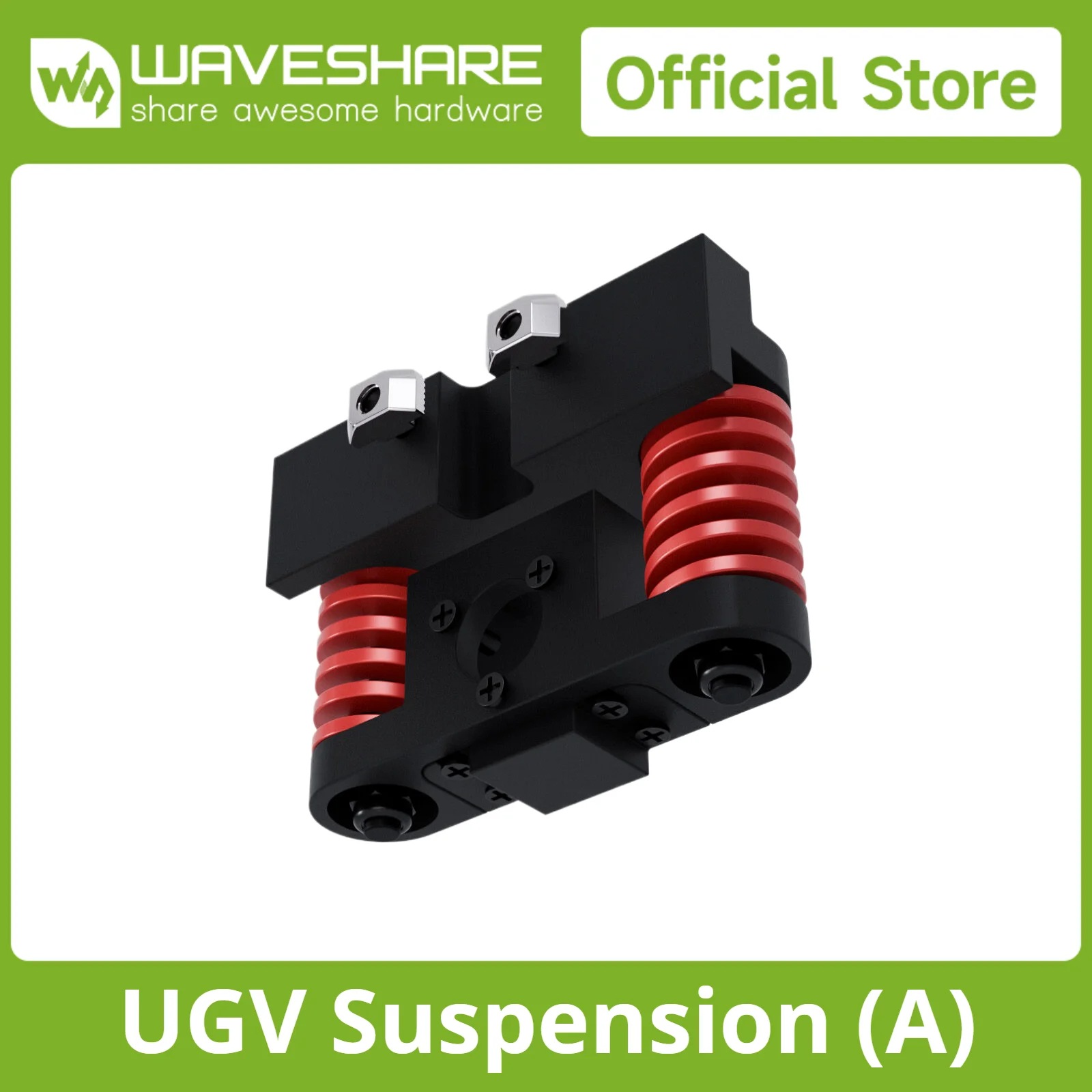 

Waveshare All-metal Compact UGV Suspension (A), High-strength Spring, 7.5KG Load Capacity, Suitable for DDSM115 Hub Motor