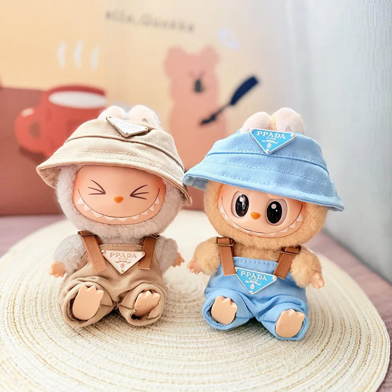 Labubu Puppenkleidung, 2-teiliges Set – süße passende Outfits für Pullip Blythe OB11 BJD-Puppen, Kawaii-Kostüm-Ensemble