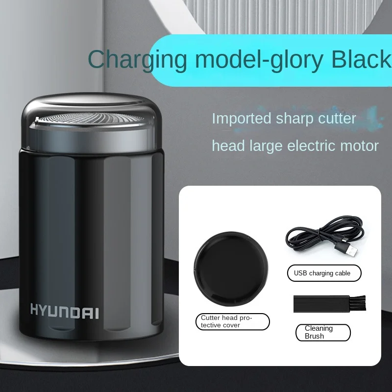 Mini Afeitadora eléctrica portátil para hombres, afeitadora lavable, recortadora de barba, recargable por USB, afeitadora de cara y cuerpo completo