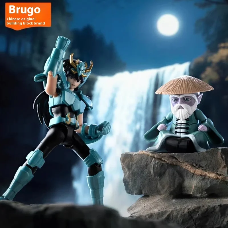 Blokees Saint Seiya Galaxy versión 2 figuras de acción Camus Hoyoga Dohko Milo Shiryu Pegasus Nachi figuras de Anime juguetes regalos para niños