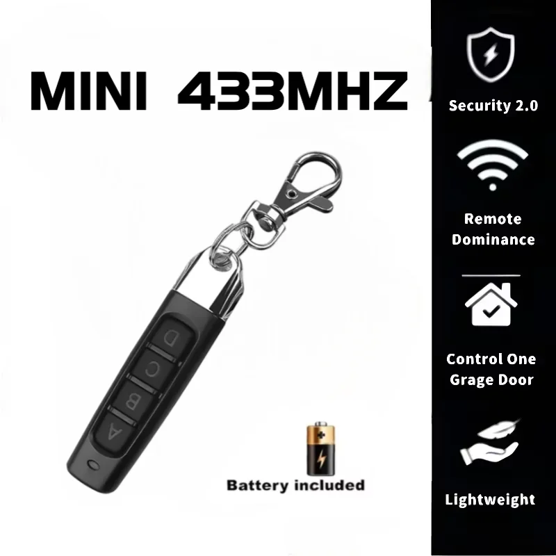 جهاز إرسال فتاحة باب المرآب للتحكم عن بعد بتردد 433 ميجاهرتز مع وظيفة رمز المتداول والتعلم