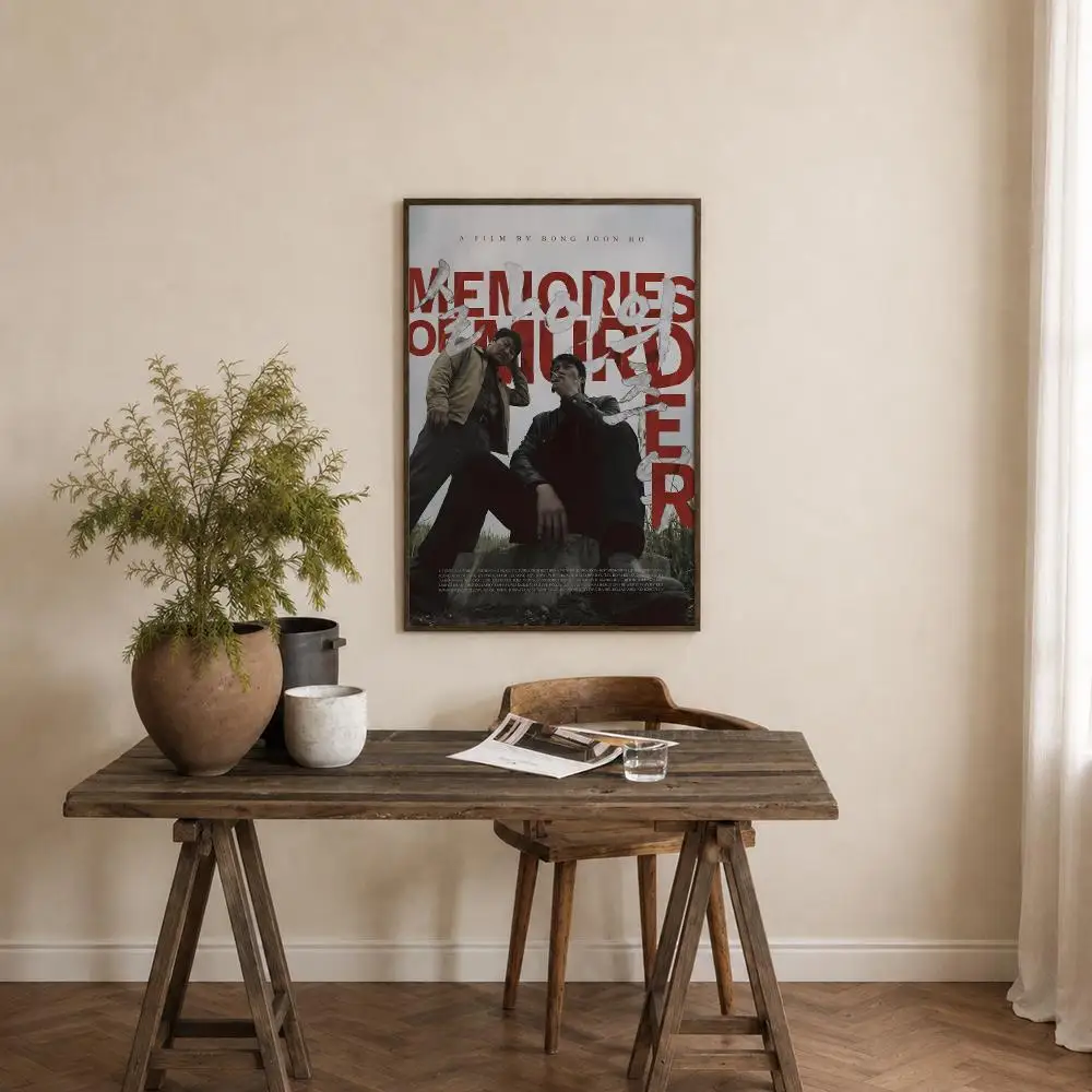Movie Memories Of Murder Poster Self‑Adhesive Waterproof PP Poster Coffee House Bar Wall Art Sticker Room Home Decor