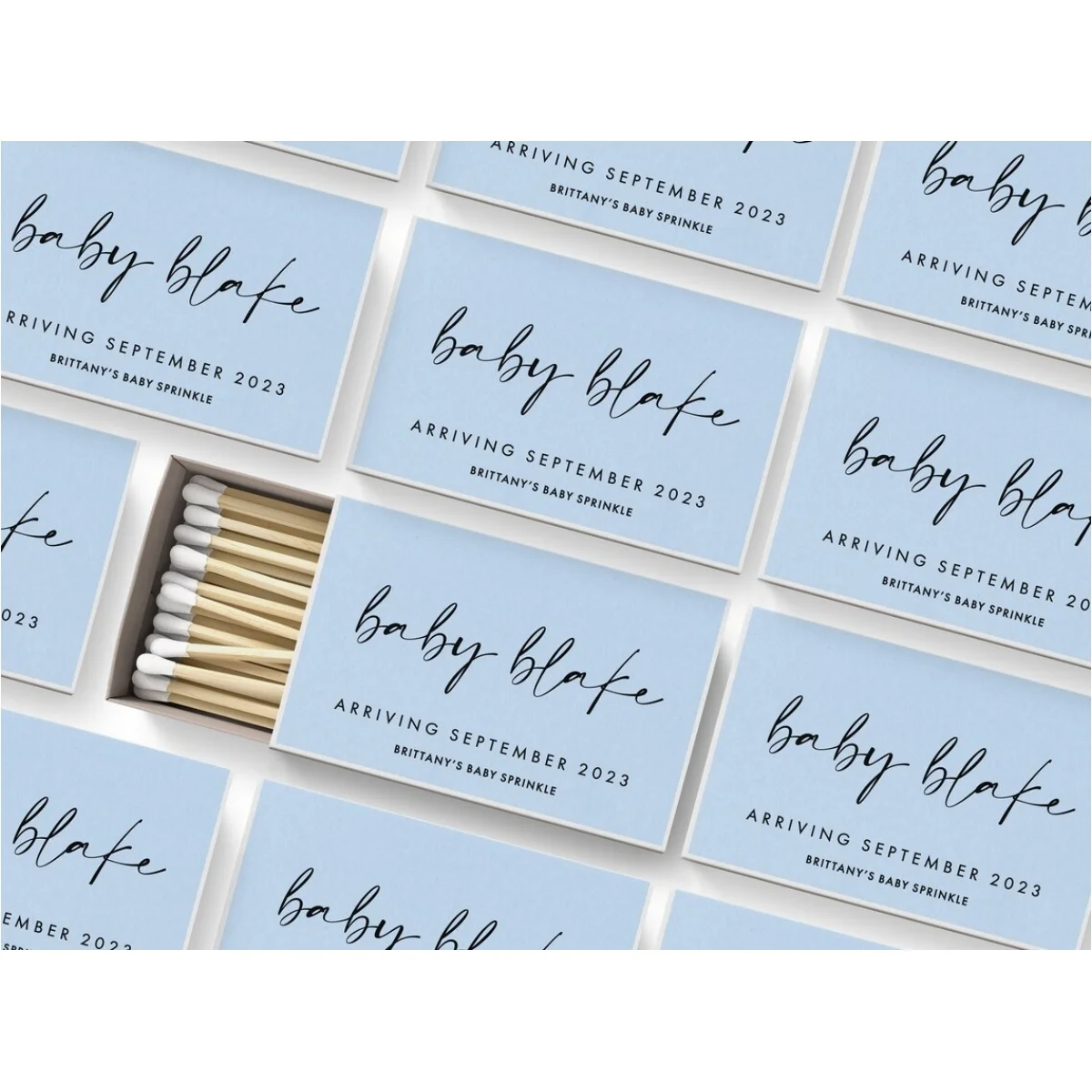 BULK Baby Shower Matches SET OF 50 - Custom Matches Baby Shower Favors - Shower Favors - Custom Party Favors - Baby Shower Favor