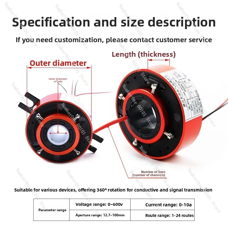 SRH3899-12p Slip Ring Connector for Rotating Conductive Induction Motor Slip Ring