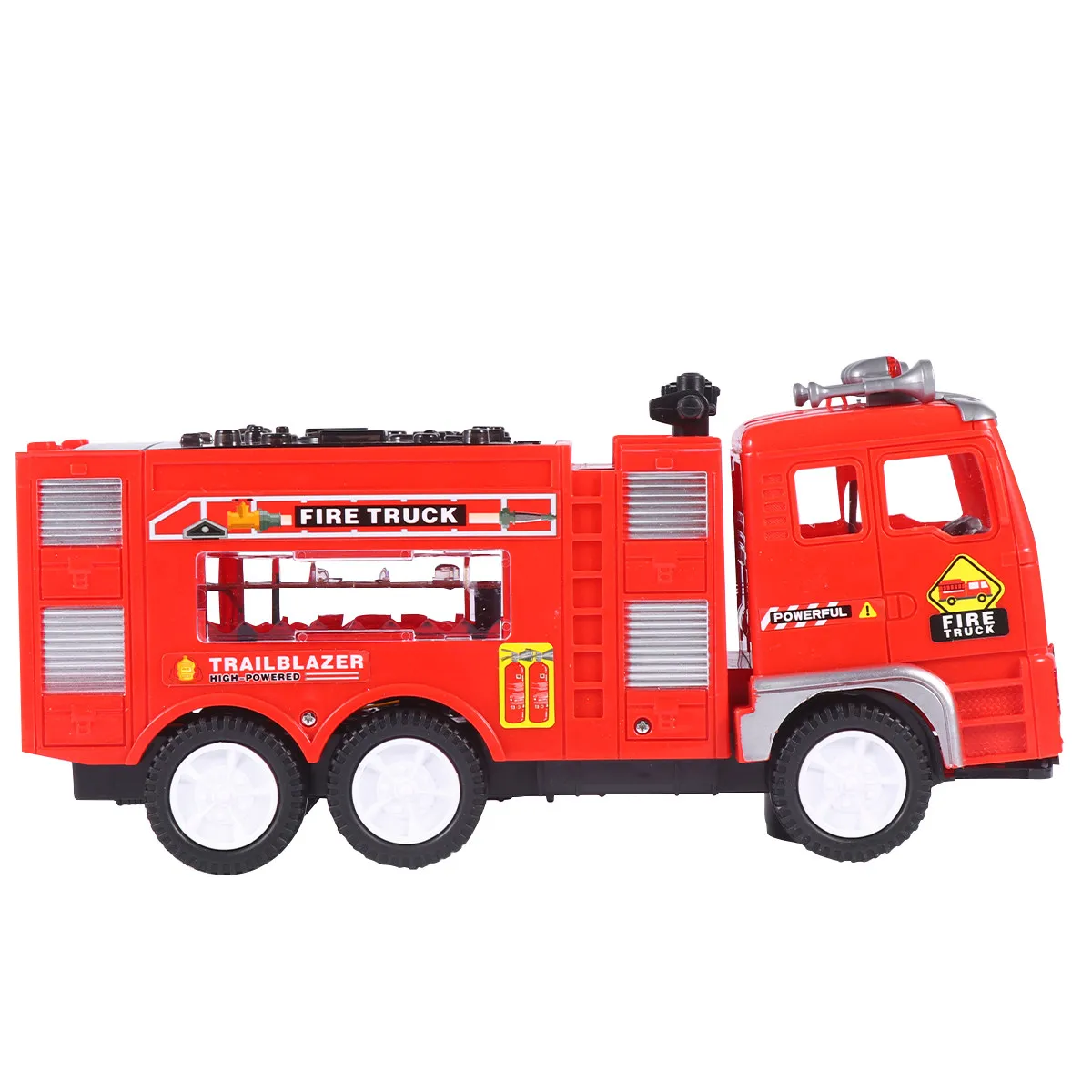 Lamplight Red Music Fire Fighting Simulation Truck Kids Playing Interactive Car Crawling Exercise Educational Activity