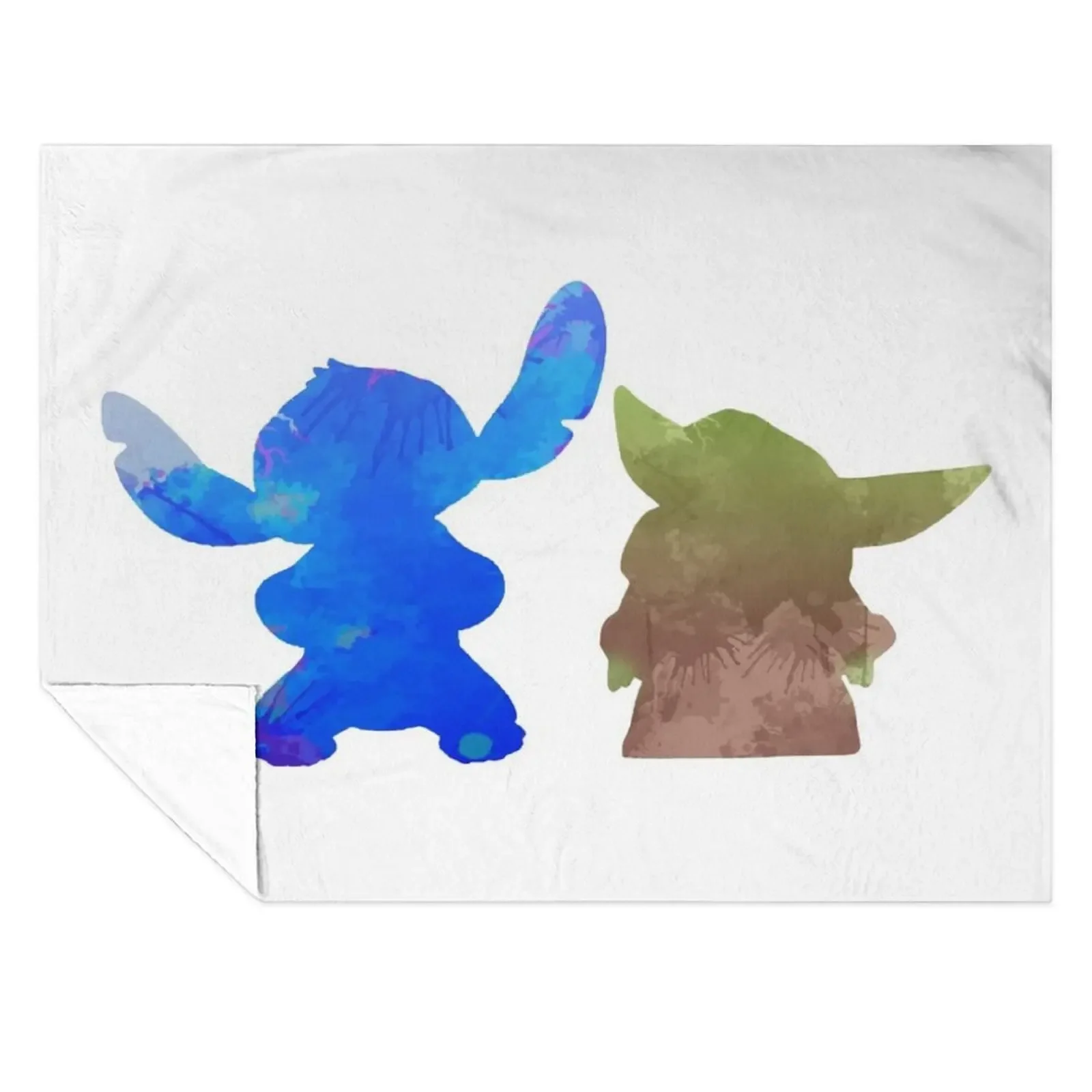 

Alien and Baby Inspired Silhouette Throw Blanket Softest Extra Large Throw Plaid on the sofa Heavy Blankets