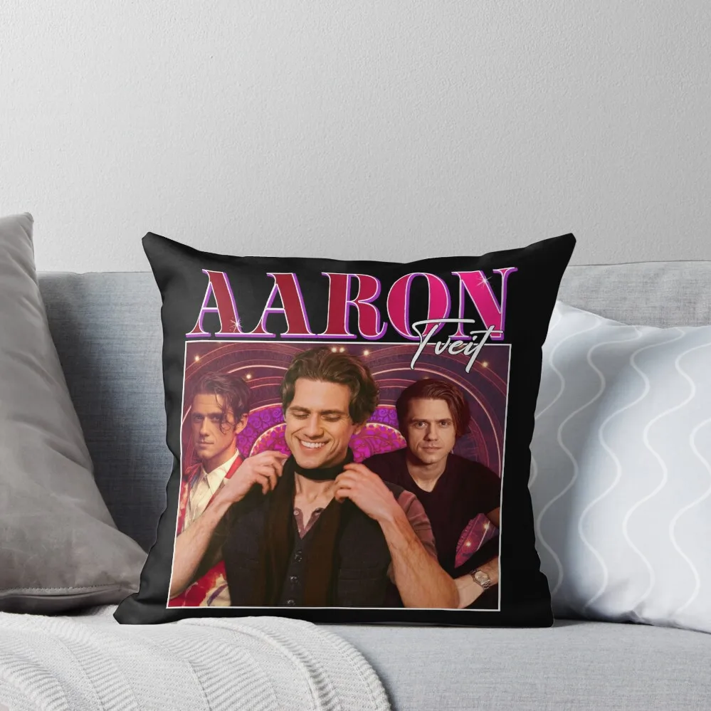 

Aaron Tveit Retro Design Throw Pillow Bed pillowcases Decorative pillow case Christmas s Covers pillow cover christmas