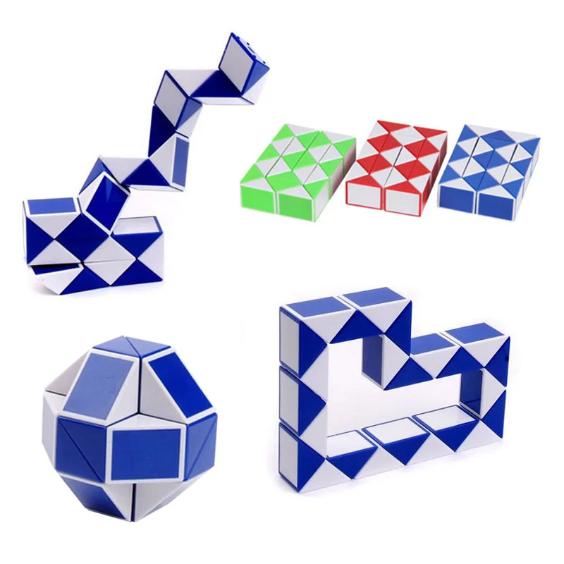 

5Pcs Magic Snake Ruler Puzzle Antistress Cube Twist Snake Folding Educational Toy kids child Magic Ruler Cube