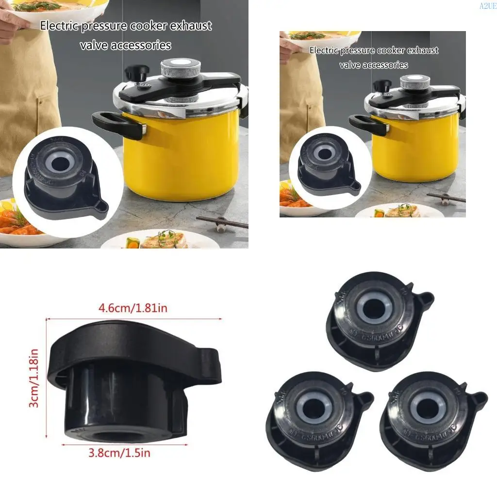 

A2UE 3Pcs Exhaust Valves Accessories Kitchen Steam Release Handle Gadgets Pressure