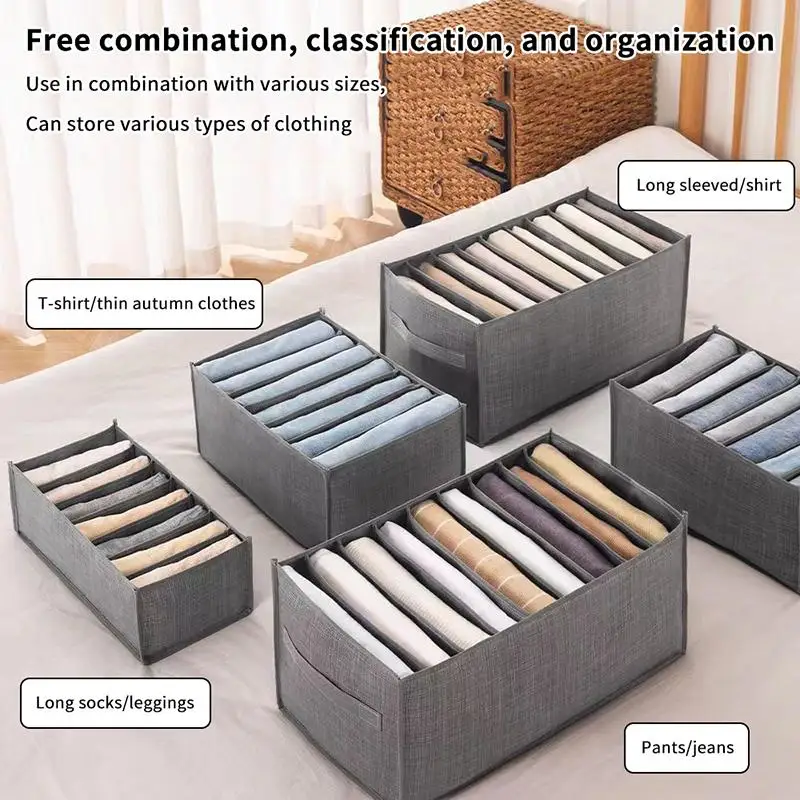 Underwear Organizers Of Cabinets And Drawers Wardrobe Clothes Bra Organizer For Underwear Socks Pants Home Foldable Storage Box.