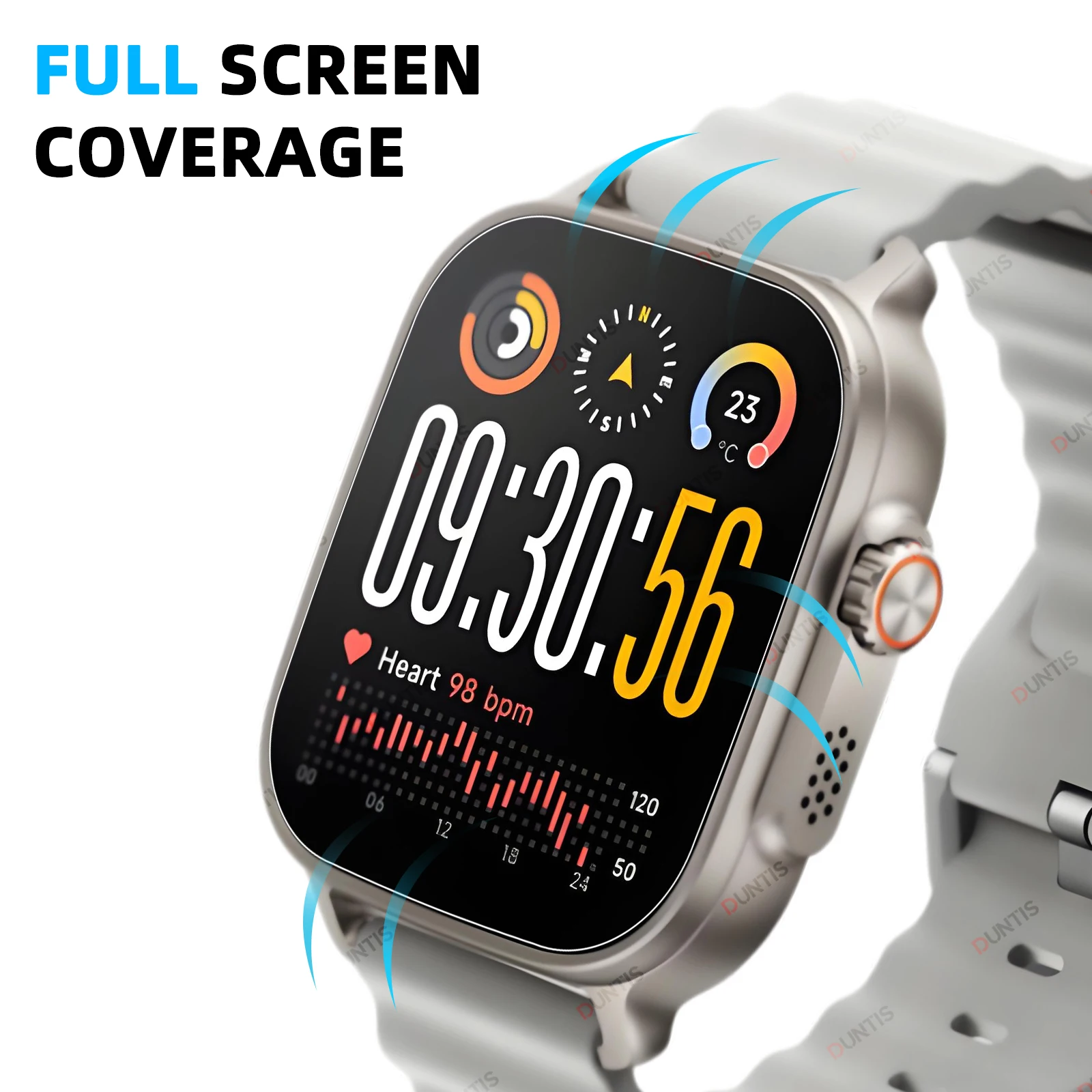 Screen Protector for Realme Watch 5 Anti-scratch Hydrogel Film，HD Clear Full Coverage Soft Protective Film Accessories