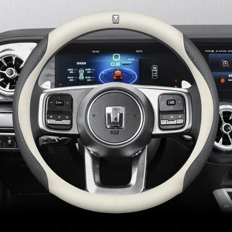 

Car Steering Wheel Cover Non-slip Protector For Great Wall GWM WEY TANK 300 500 Tank300 Tank500 400 700 Auto Interior Accessorie