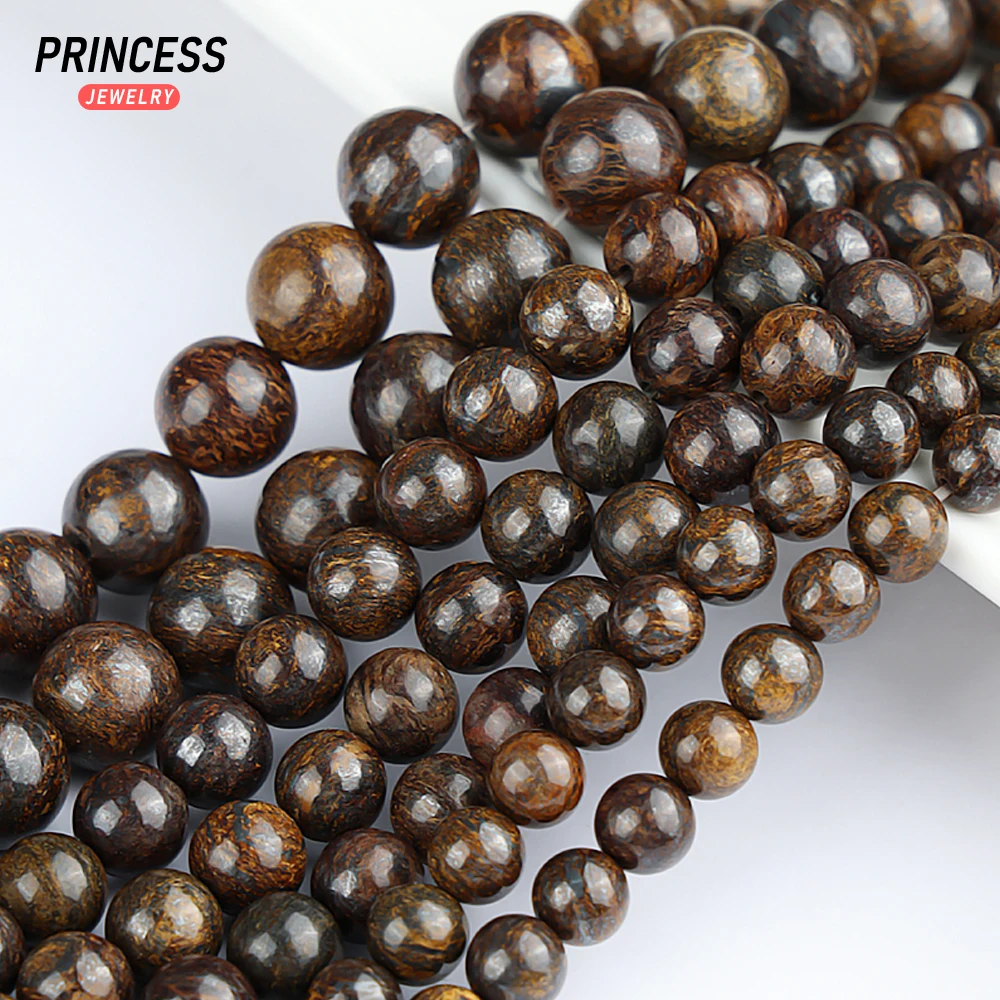 A++ Natural Bronzite Stone 4 6 8 10 12mm Loose Beads for Jewelry Making Bracelet Necklace Stone Beads DIY Accessories Wholesale