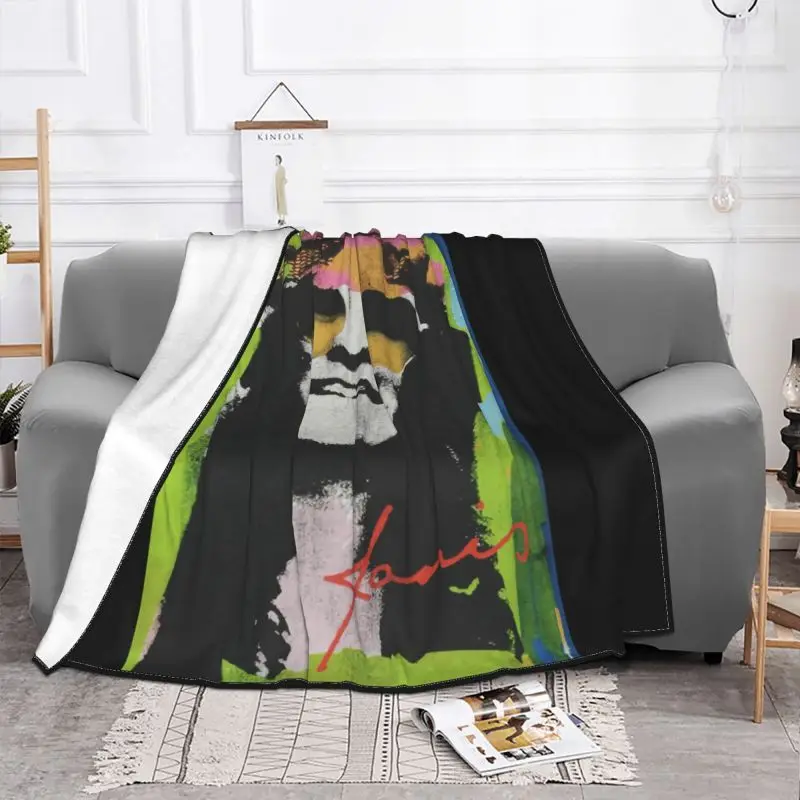 Janis Joplin Janis Psychedelic Blanket Plush Fashion Plus Velvet Bedding Throws Sleeping Sheets