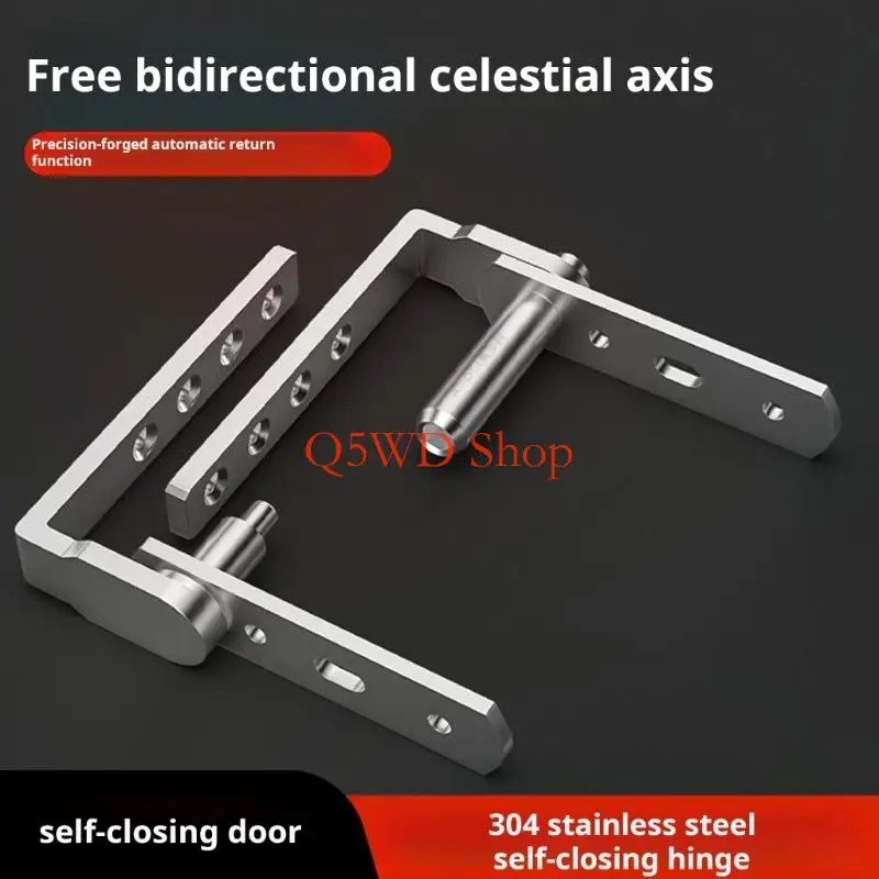 Q5WD Concealed Door Pivots Hinges 360 Degree Rotating Shaft Automatic Closing Hinge for Swinging Door Quiet Operation