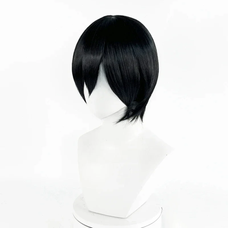 Anime Mikasa Ackerman Cosplay Wig Adult Unisex Black Heat Resistant Synthetic Hair Halloween Party Wigs Props Accessories image 2