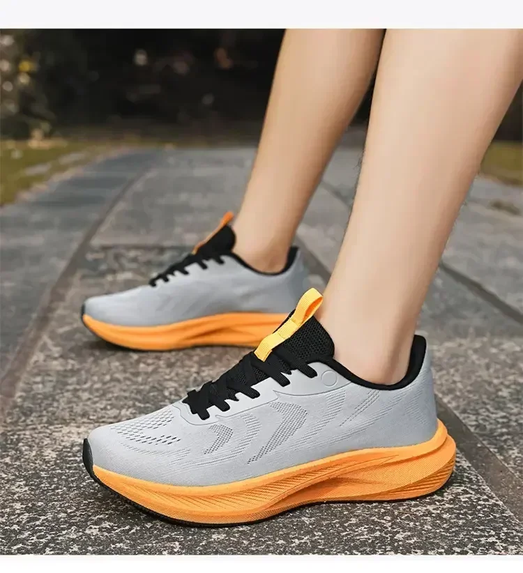 Herren-Laufschuhe mit breiter Passform, Komfort-Wanderschuhe für Damen, Unisex Atmungsaktives Mesh, Rutschfeste Dämpfung Trainingsschuhe – Detail 19