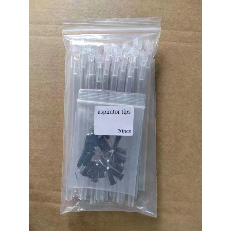 

20pcs Dentistry Saliva Sprayer Suction Tube Weak Suction Strong Suction Preflex Injection Needle Sharp Pit Dental Supplies Tools