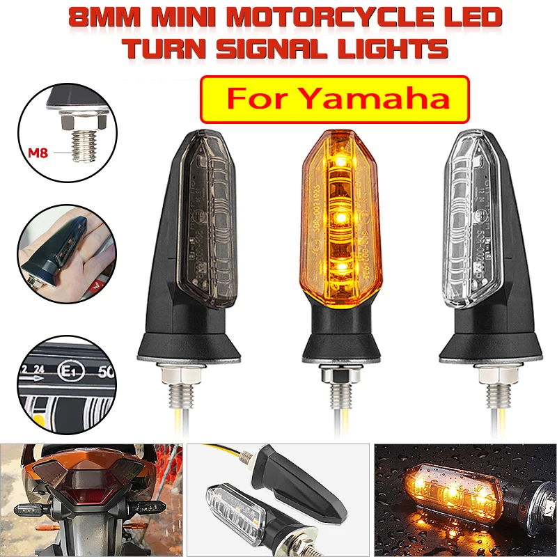 Motorcycle LED Turn Signal Light For YAMAHA MT07 Tenere 700 XJ6 FZ1 FZ6 FZ16 MT09 Tracer 900 MT03 YZF R3 R1 R6 R15 XT 660