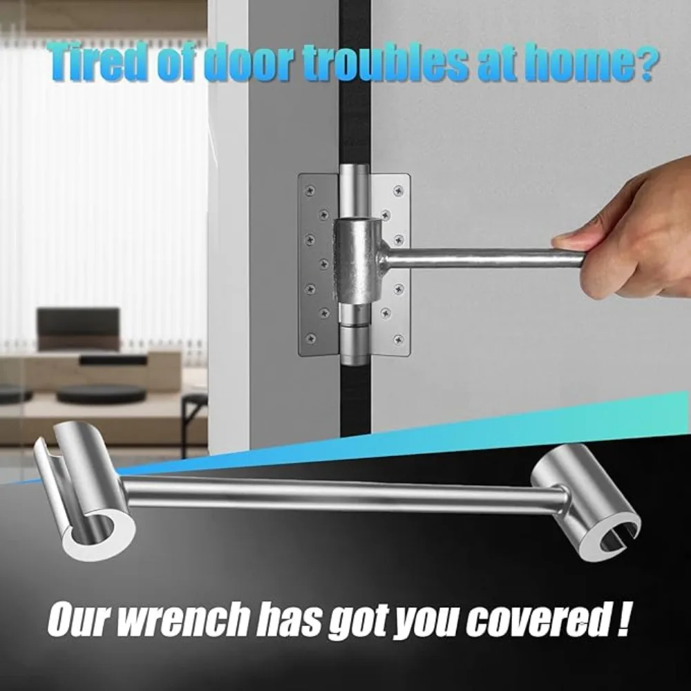 

Hinges Gap Adjusting Wrench Double-Headed Door Hinge Repair Spanner for Round Bolt Labor-Saving Door Hinges Gaps Repair Tools