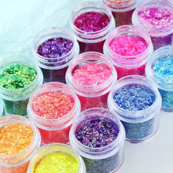 10 ml Resin Filler Iridescent Glitter Irregular Flakes Filler For Epoxy Resin Filling Accessories Candy Color DIY Silicone Mould