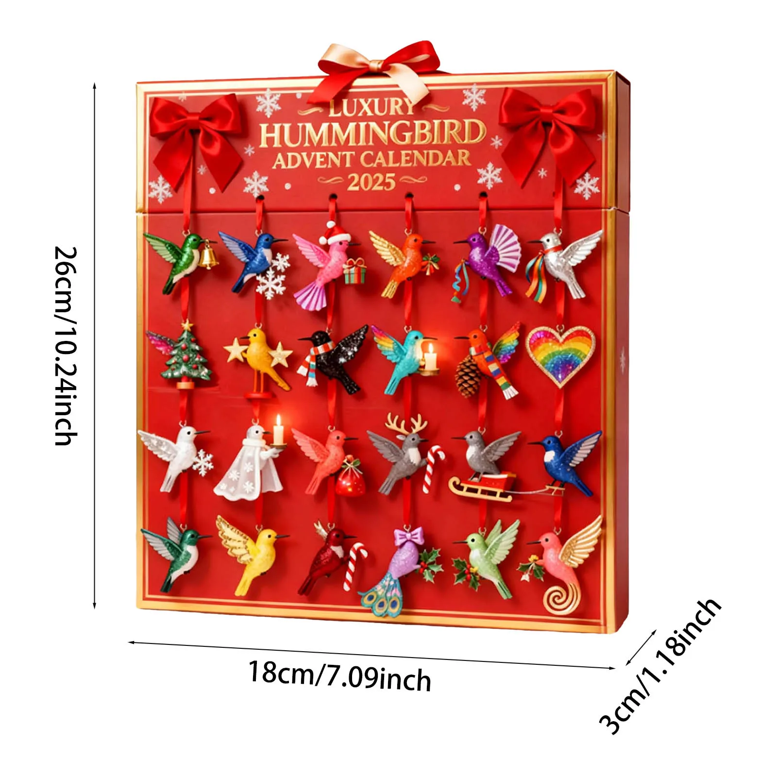 Kitchen Timer Kids Bird Advent Calendar Containing 24 Sub Customer Pendants Cooking Timers for Kitchen with Temperature Probe