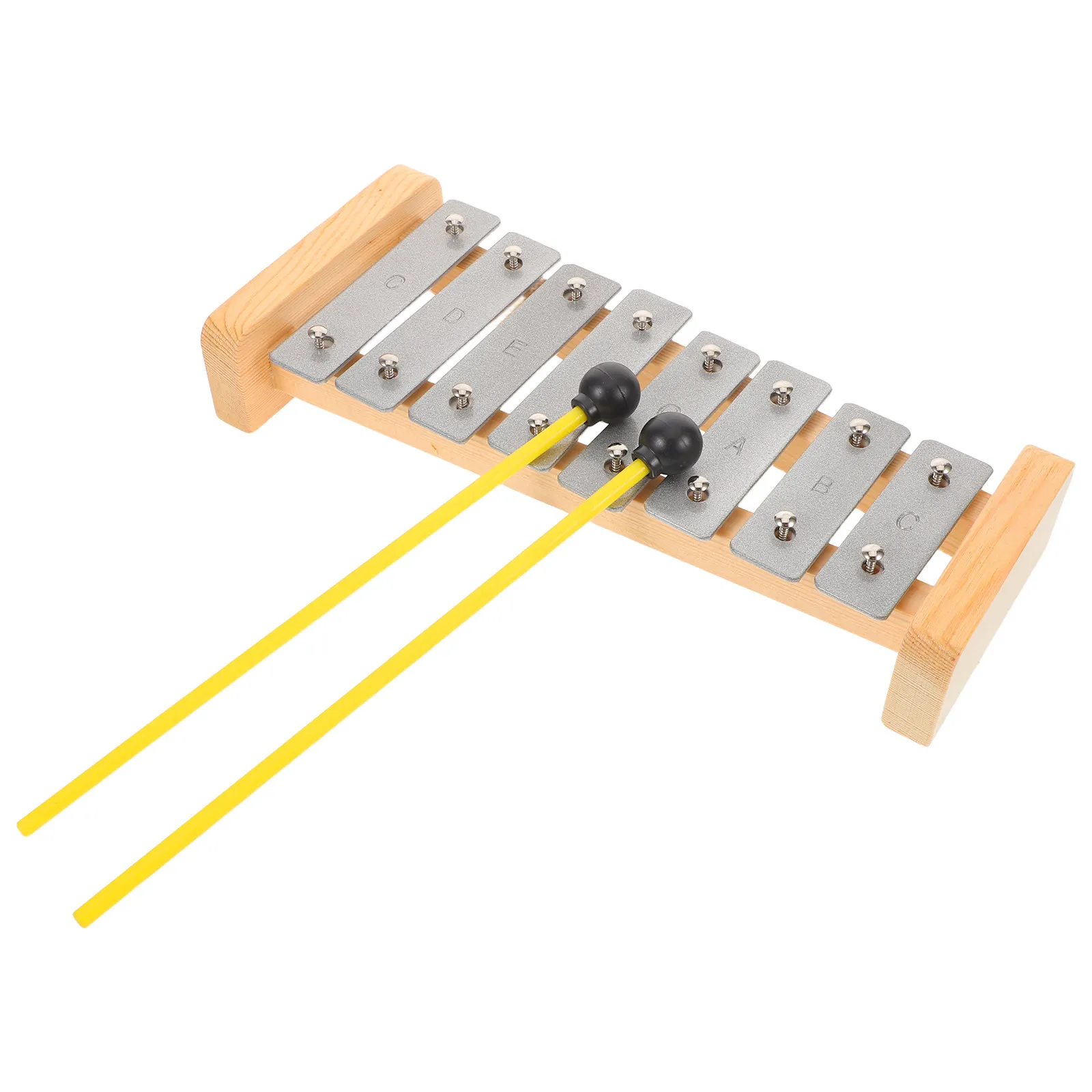 8-Note Aluminum Glockenspiel Xylophone Kids Early Education Musical Instrument Portable Lightweight Preschool Percussion Piano