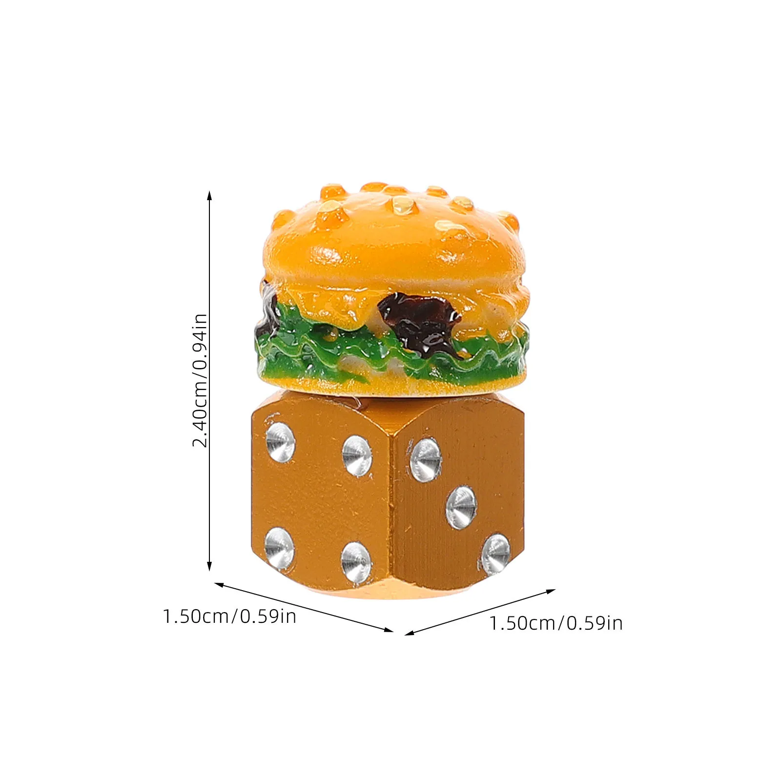 1 قطعة هامبورغ نمط دراجة الإطارات صمام قبعات الفولاذ المقاوم للصدأ الغبار يغطي للدراجات الإطارات حماية صمام الجذعية قبعات عدة