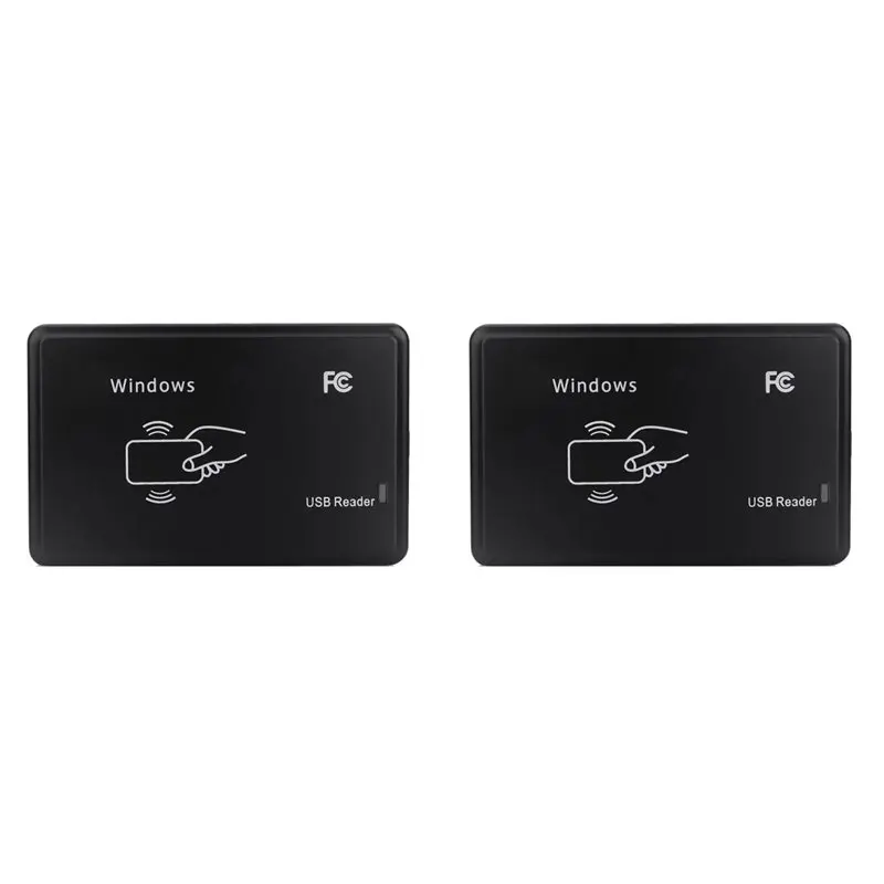 【CYBER MONDAY】2X USB RFID Reader 125Khz EM4100 ID Contactless Sensitivity Smart Card Reader TK4100 Support Window System Linux