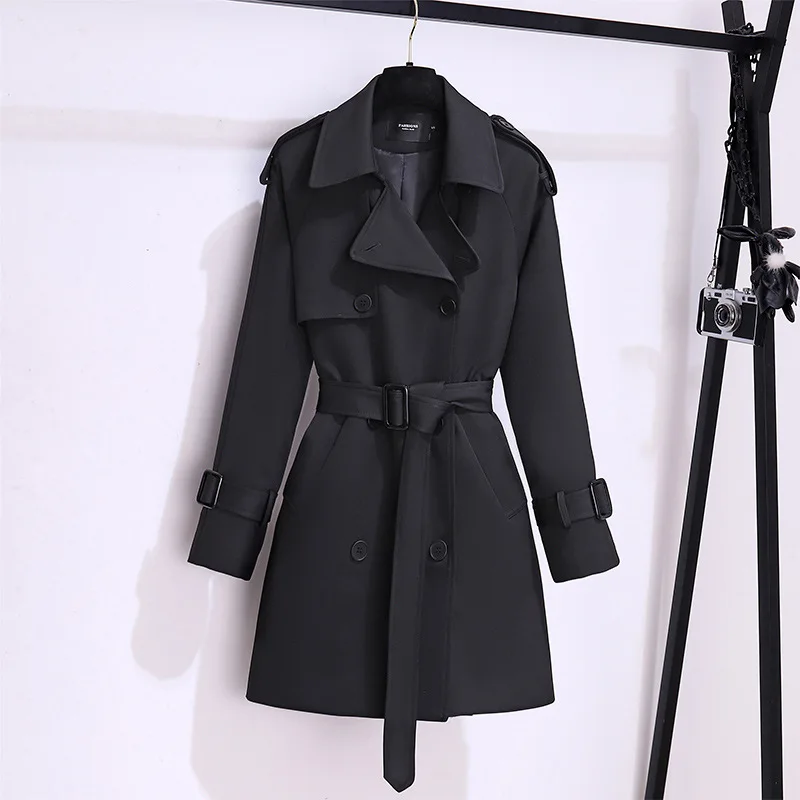 

Trench Coat Waterproof Women'S Clothing Ropa Outer Drapey Sizes Student Relaxed Navy Camouflage Crooped Streetwer Over-The-Knee