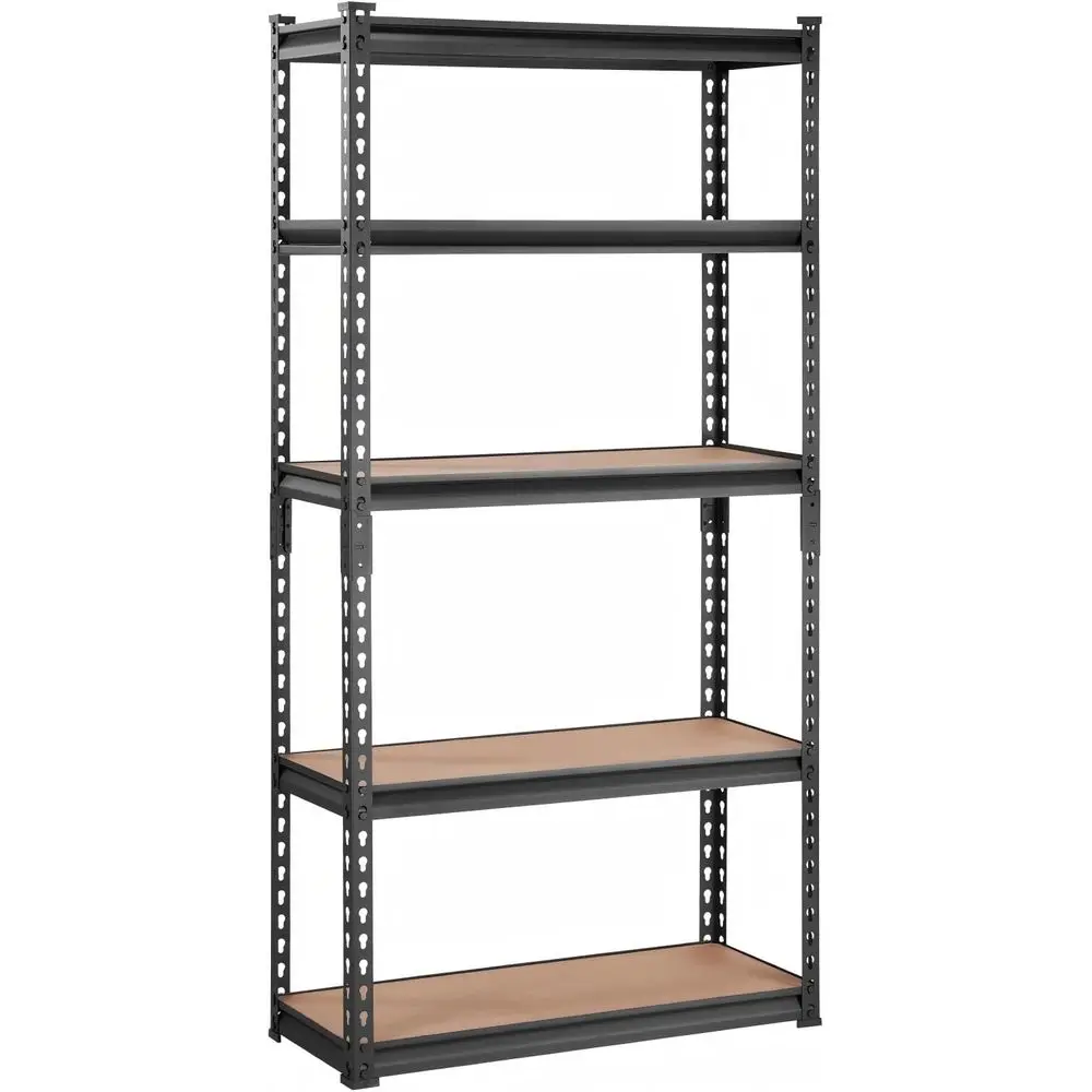 

5-Tier Adjustable Metal Storage Shelves, 30 L x 12 W x 60 H Heavy Duty Garage Storage Shelves or Kitchen Pantry Basement Bathroo