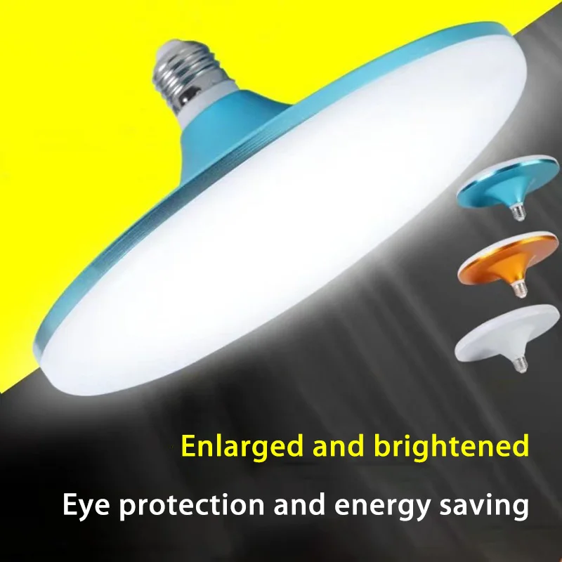 Energy Efficient 6500K Ceiling Lamp Garage 12W Indoor Light Flying Saucer Light UFO Lamp LED Bulb 220V E27 Base Household Lamp