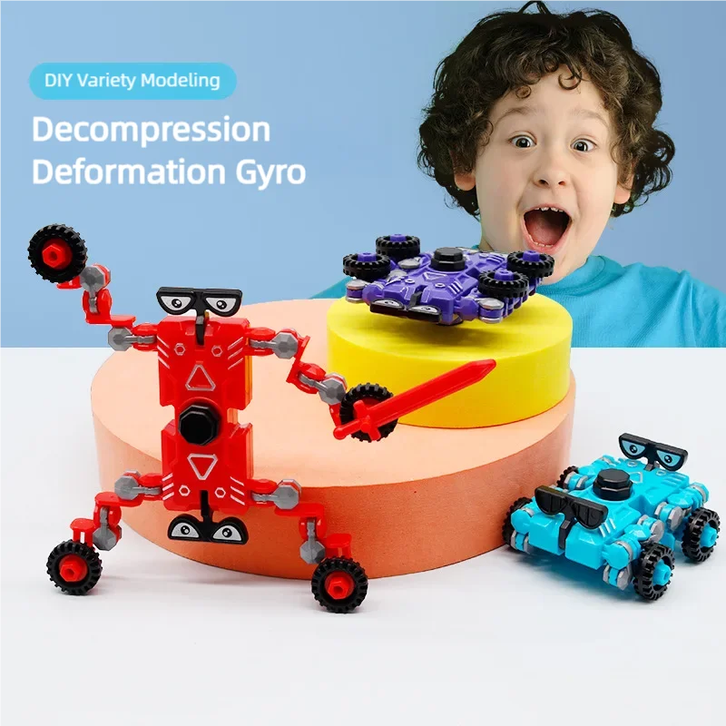 Vervormde Robot Spinner Fidget Speelgoed Kinderen Hand Spinner Anti Stress Volwassen Zintuiglijke Speelgoed Creatieve Vingertop Spinners Gyro Kids Gift