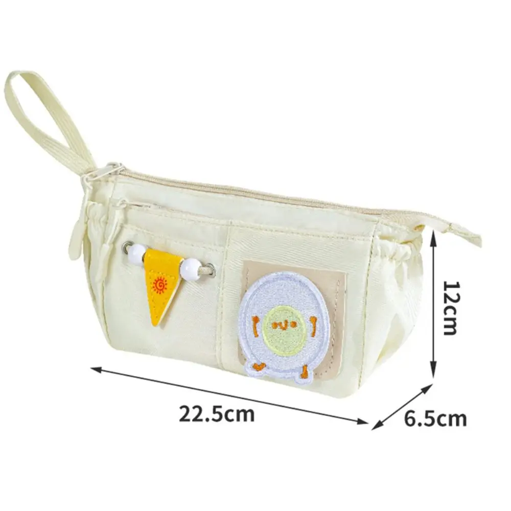 Novità con borsa per penne con toppe per formaggio Borsa per cancelleria di grande capacità a 10 strati Organizzatore di cancelleria per ufficio scolastico